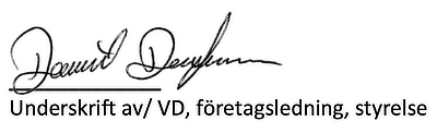 Signatur policy